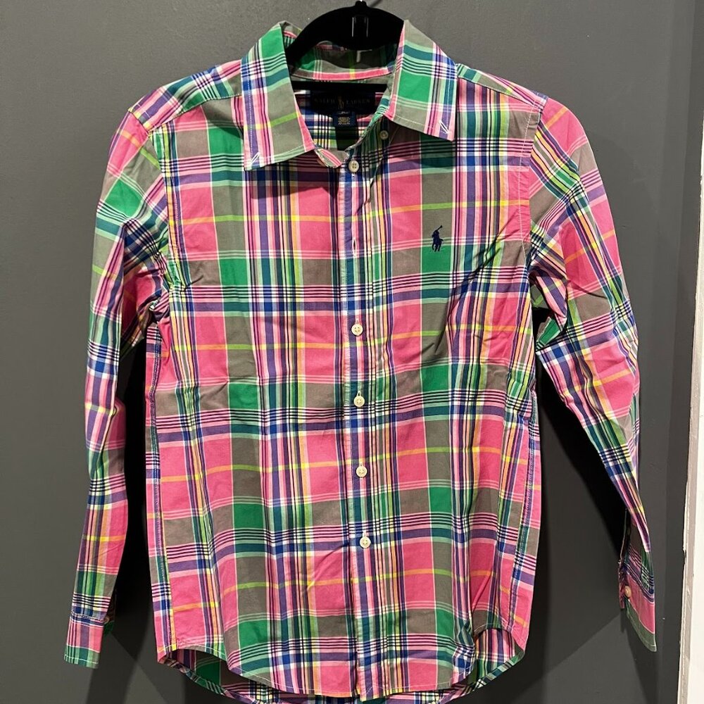 Polo Ralph Lauren Boys Button-Up Shirt Size M | Classic Fit